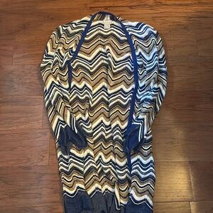 Chicos Chevron Patterned Cardigan